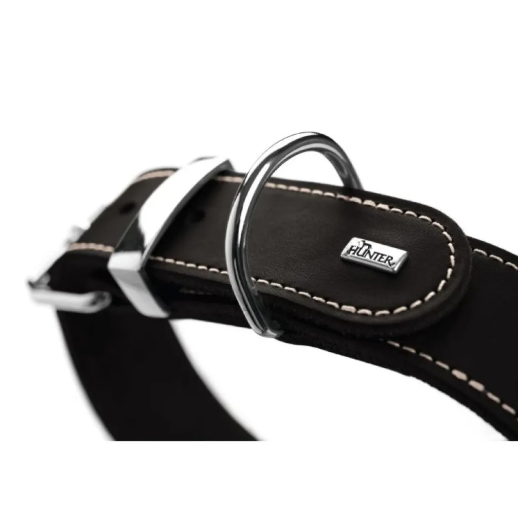 Hunter Aalborg Special Hundehalsbånd Sort 35 - 24-30 cm