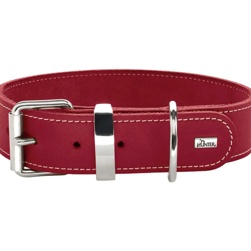 Hunter Aalborg Special Hundehalsbånd Rød 30 - 20-24 cm 2 cm