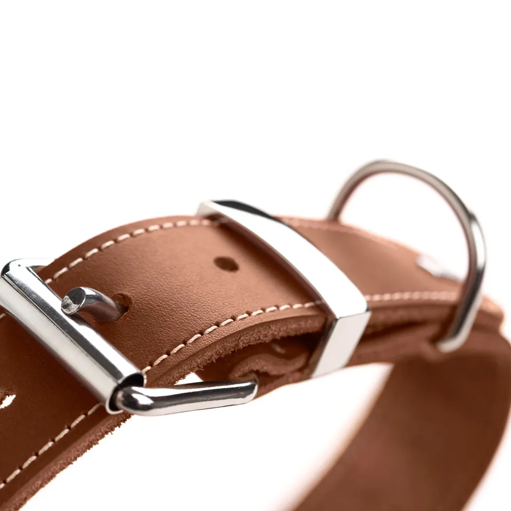 Hunter Aalborg Special Hundehalsbånd 40 Cognac - 28-34 cm