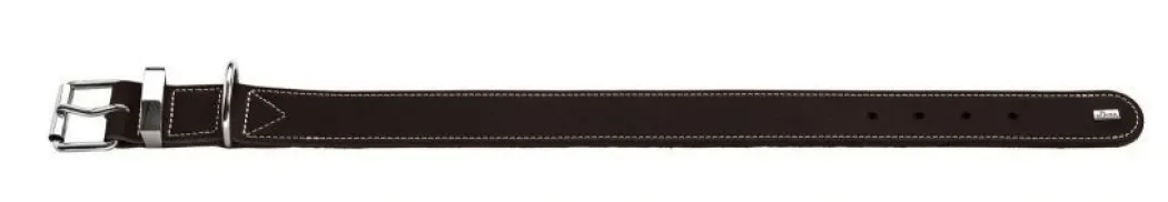 Hunter Aalborg 55 Special Mørkebrunt hundehalsbånd - 40-48 cm