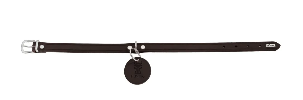 Hunter Aalborg Sport Mørkebrun 47 hundehalsbånd - 37-43 cm