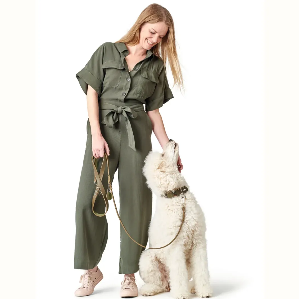 Hunter Aalborg Sport Oliven 37 hundehalsbånd - 28-33 cm