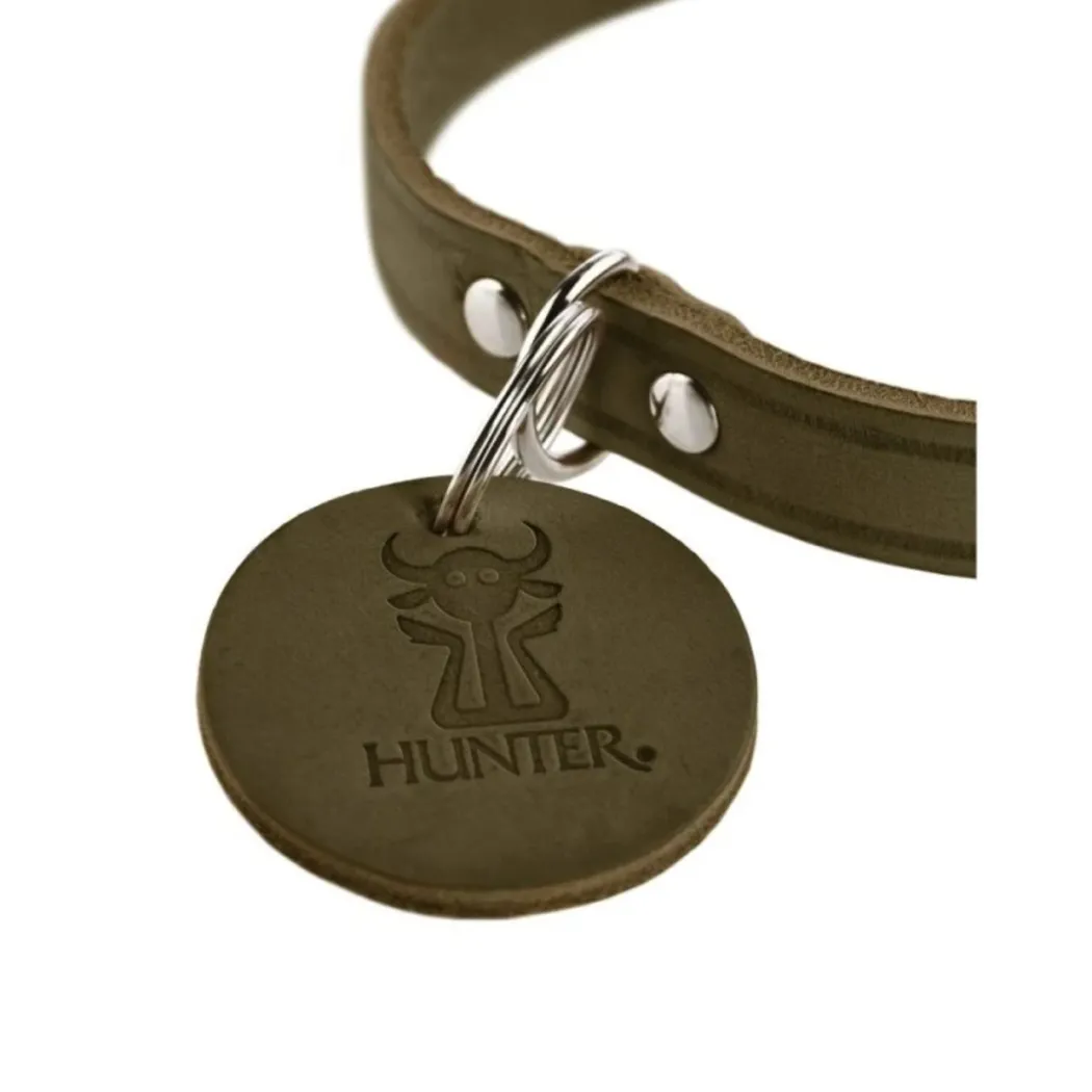 Hunter Aalborg Sport Oliven 42 hundehalsbånd - 32-38 cm