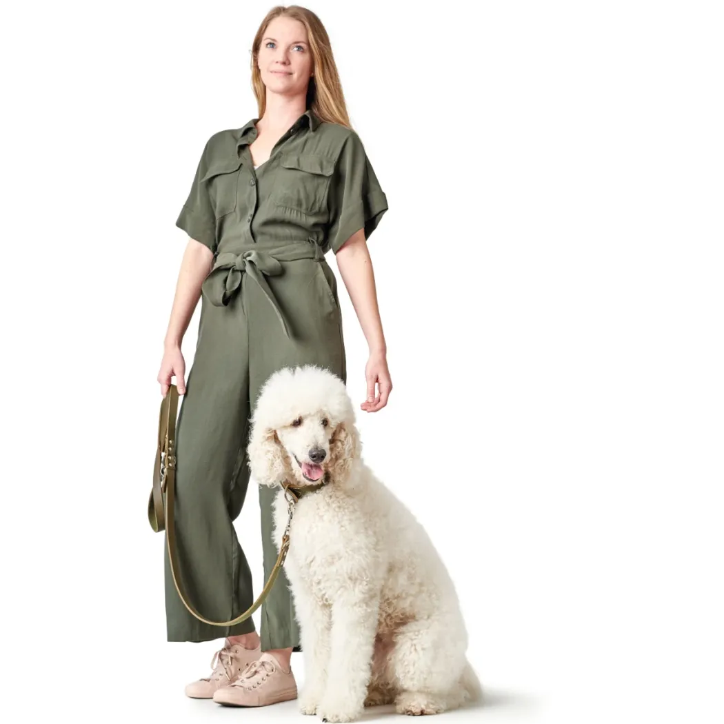 Hunter Aalborg Sport Oliven 47 hundehalsbånd - 37-43 cm