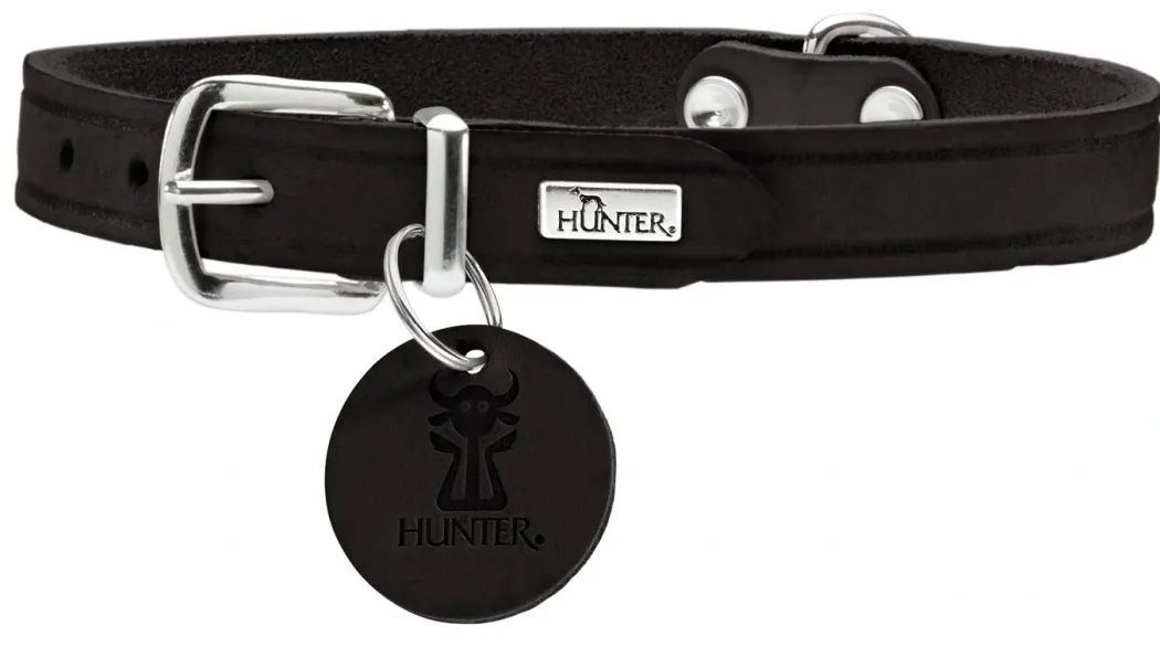 Hunter Aalborg Sport Sort 32 hundehalsbånd - 24-29 cm