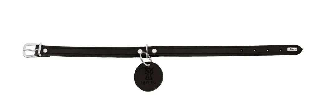 Hunter Aalborg Sport Sort 32 hundehalsbånd - 24-29 cm