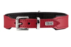 Hunter Basic halsbånd str.37 Rød - 30,0-34,5 cm