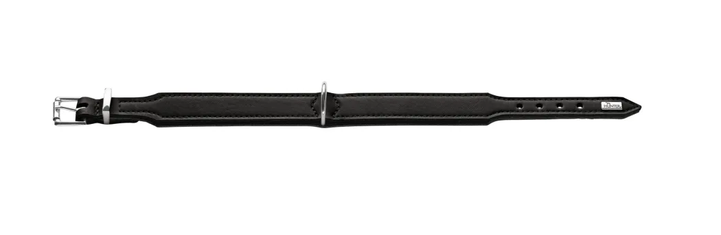 Hunter Basic halsbånd str.32 Sort - 24,0-28,5 cm
