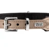 Hunter Basic halsbånd str.32 Stone - 24,0-28,5 cm