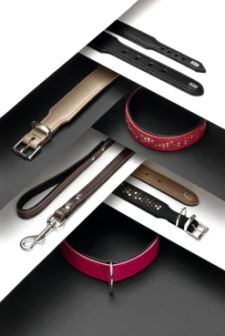 Hunter Basic halsbånd str.42 Stone - 35,0-39,5 cm