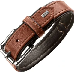 Hunter Canadian UP Hundehalsbånd Large 65 Cognac/Sort - 50-56 cm