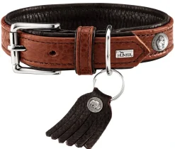 Hunter Cody 40 Cognac Mørkebrun hundehalsbånd - 29-35 cm