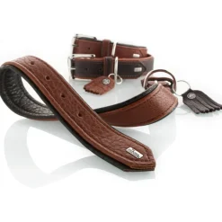 Hunter Cody 45 Cognac Mørkebrun hundehalsbånd - 33-39 cm