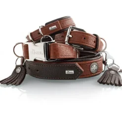 Hunter Cody 50 Mørkebrun Cognac hundehalsbånd - 37-43 cm