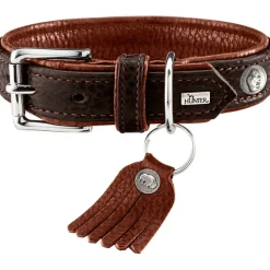 Hunter Cody 50 Mørkebrun Cognac hundehalsbånd - 37-43 cm