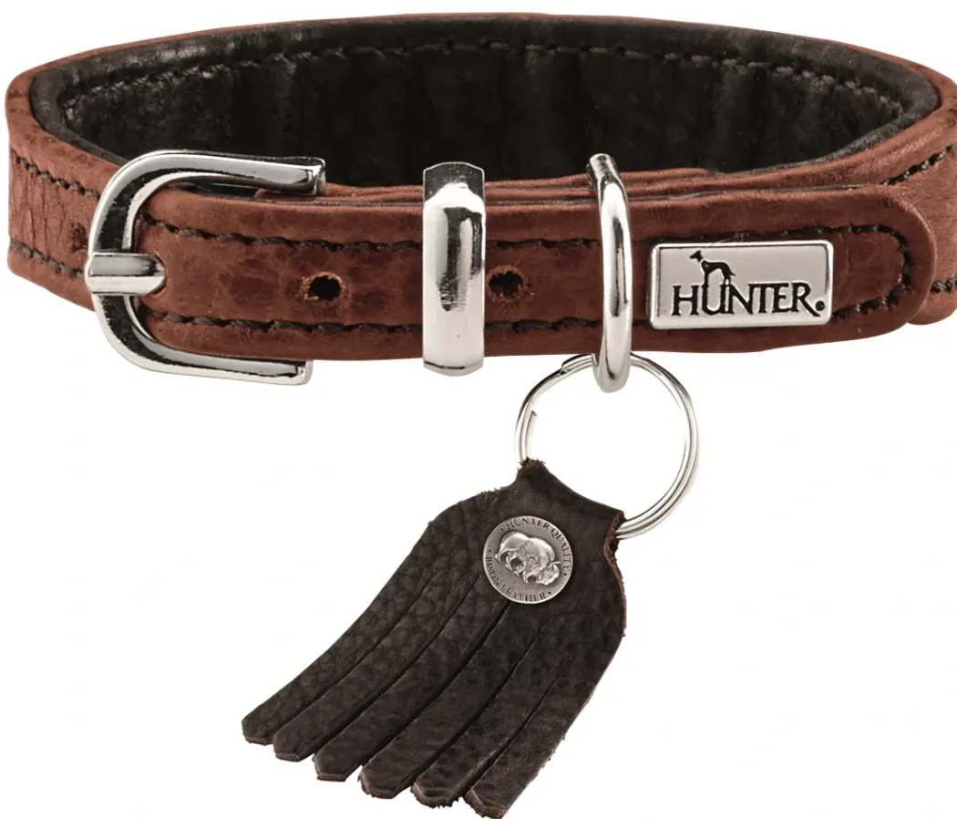 Hunter Cody Petit 27 Cognac Mørkebrun hundehalsbånd