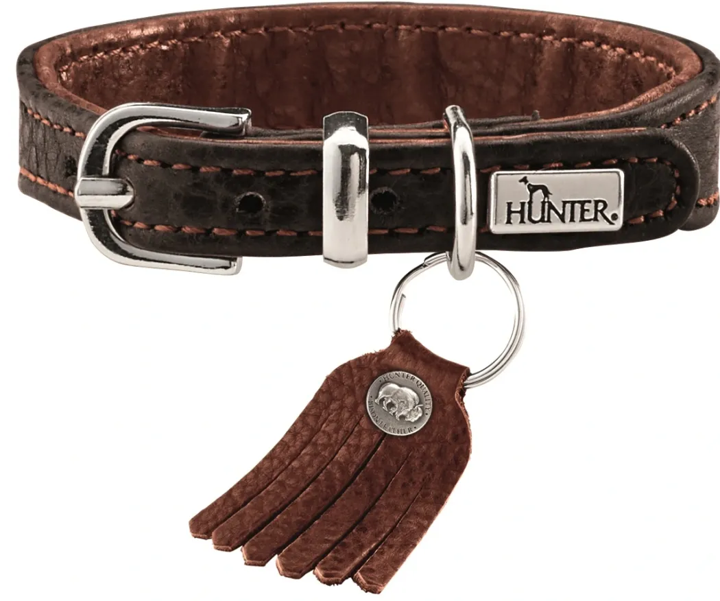 Hunter Cody Petit 27 Mørkebrun Cognac hundehalsbånd