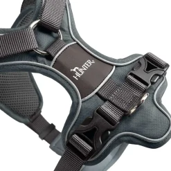 Hunter Divo hundesele L-XL grå/grå just mave 79-107 cm - Stabil kontrol og komfort