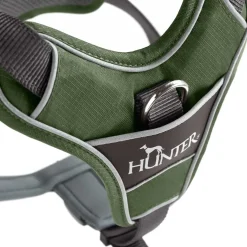 Hunter Divo hundesele L-XL grøn/grå just mave 79-107 cm - Stabil kontrol og komfort