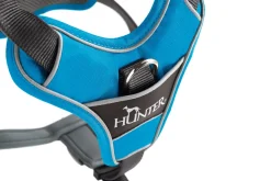 Hunter Divo hundesele L-XL lyseblå/grå just mave 79-107 cm - Sikker pasform og høj komfort