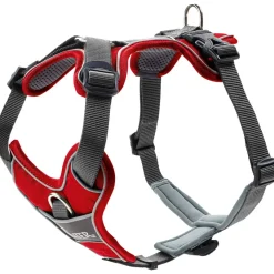 Hunter Divo hundesele L-XL rød/grå just mave 79-107 cm - Ekstra stabilitet og komfort