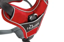 Hunter Divo hundesele L-XL rød/grå just mave 79-107 cm - Ekstra stabilitet og komfort