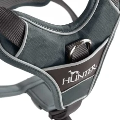 Hunter Divo hundesele M grå/grå just mave 56-73 cm - Stabil kontrol og komfort