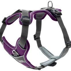 Hunter Divo hundesele M violet/grå just mave 56-73 cm - Balanceret pasform og komfort