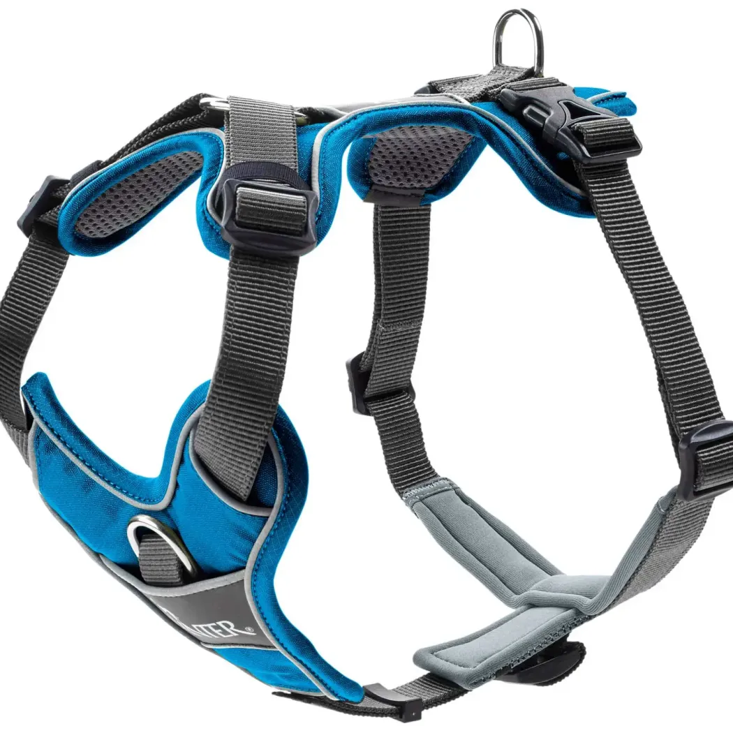 Hunter Divo hundesele S lyseblå/grå just mave 45-56 cm - Let kontrol og høj komfort