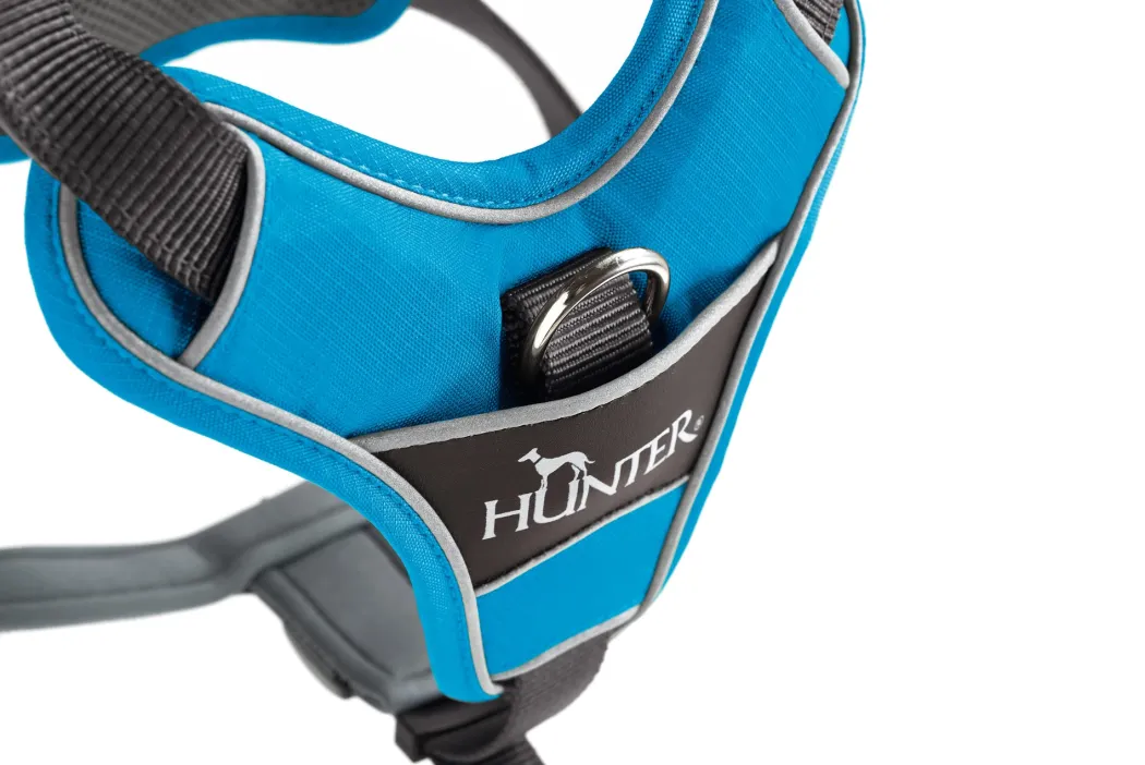 Hunter Divo hundesele S lyseblå/grå just mave 45-56 cm - Let kontrol og høj komfort