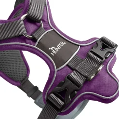 Hunter Divo hundesele S violet/grå just mave 45-56 cm - Tryg pasform og bevægelse