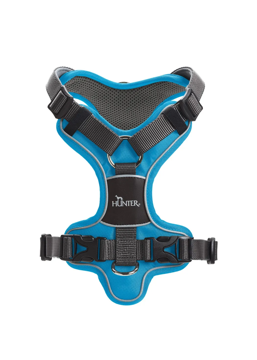 Hunter Divo hundesele XS lyseblå/grå just mave 34-47 cm - Let pasform og høj komfort
