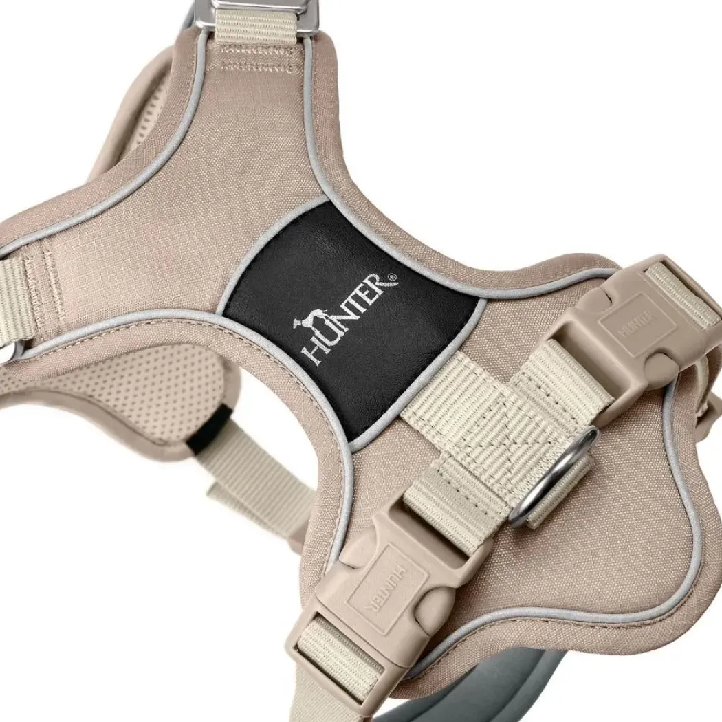 Hunter Divo Up hundesele M beige just mave 56-73 cm - Stabil bevægelse og ergonomisk komfort
