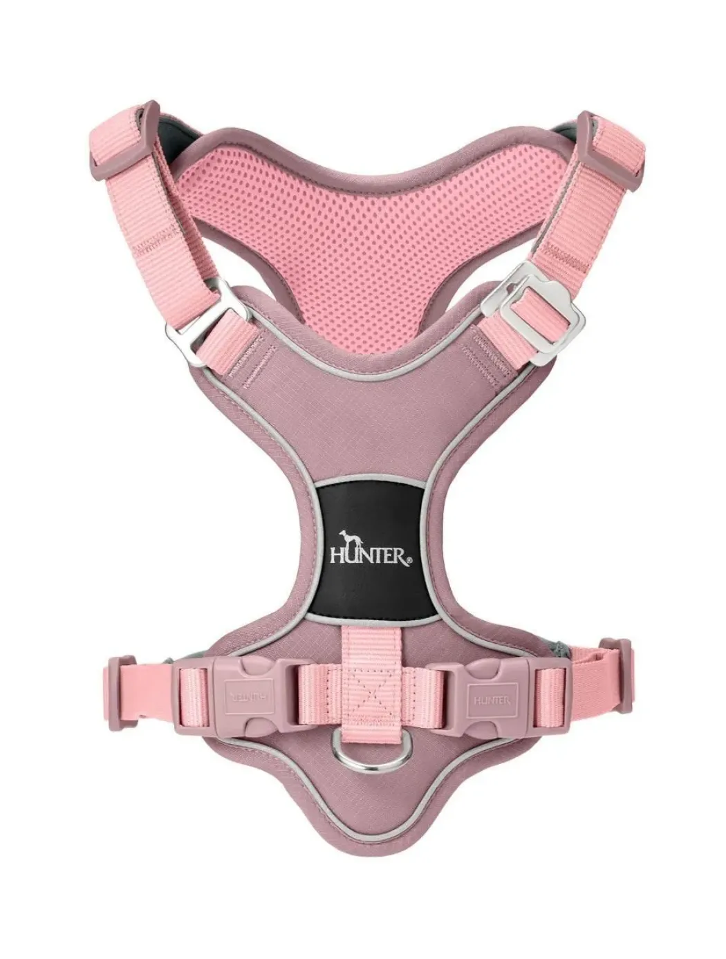 Hunter Divo Up hundesele M lyserød just mave 56-73 cm - Stabil bevægelse og afbalanceret komfort