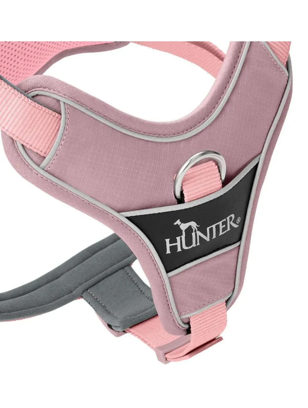 Hunter Divo Up hundesele M lyserød just mave 56-73 cm - Stabil bevægelse og afbalanceret komfort