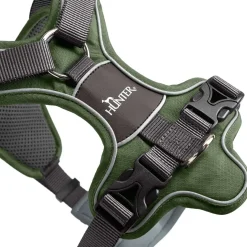 Hunter Divo Up hundesele S-M grøn/grå just mave 52-68 cm - Stabil komfort i hverdagen