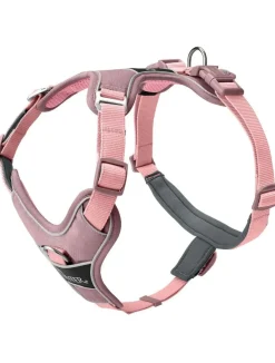 Hunter Divo Up hundesele S-M lyserød just mave 52-56 cm - Fleksibel pasform og rolig bevægelse