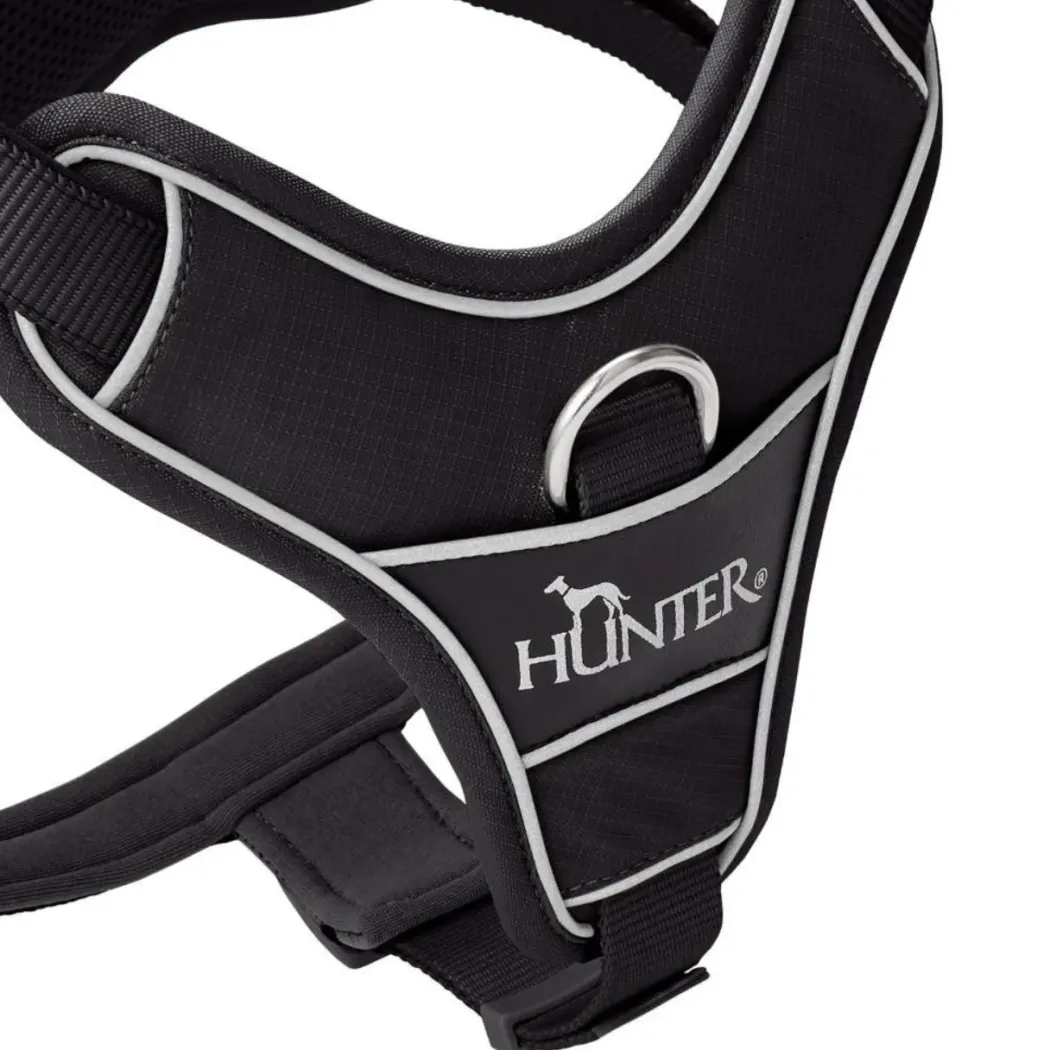 Hunter Divo Up hundesele S sort just mave 45-56 cm - Stabil pasform og rolig kontrol