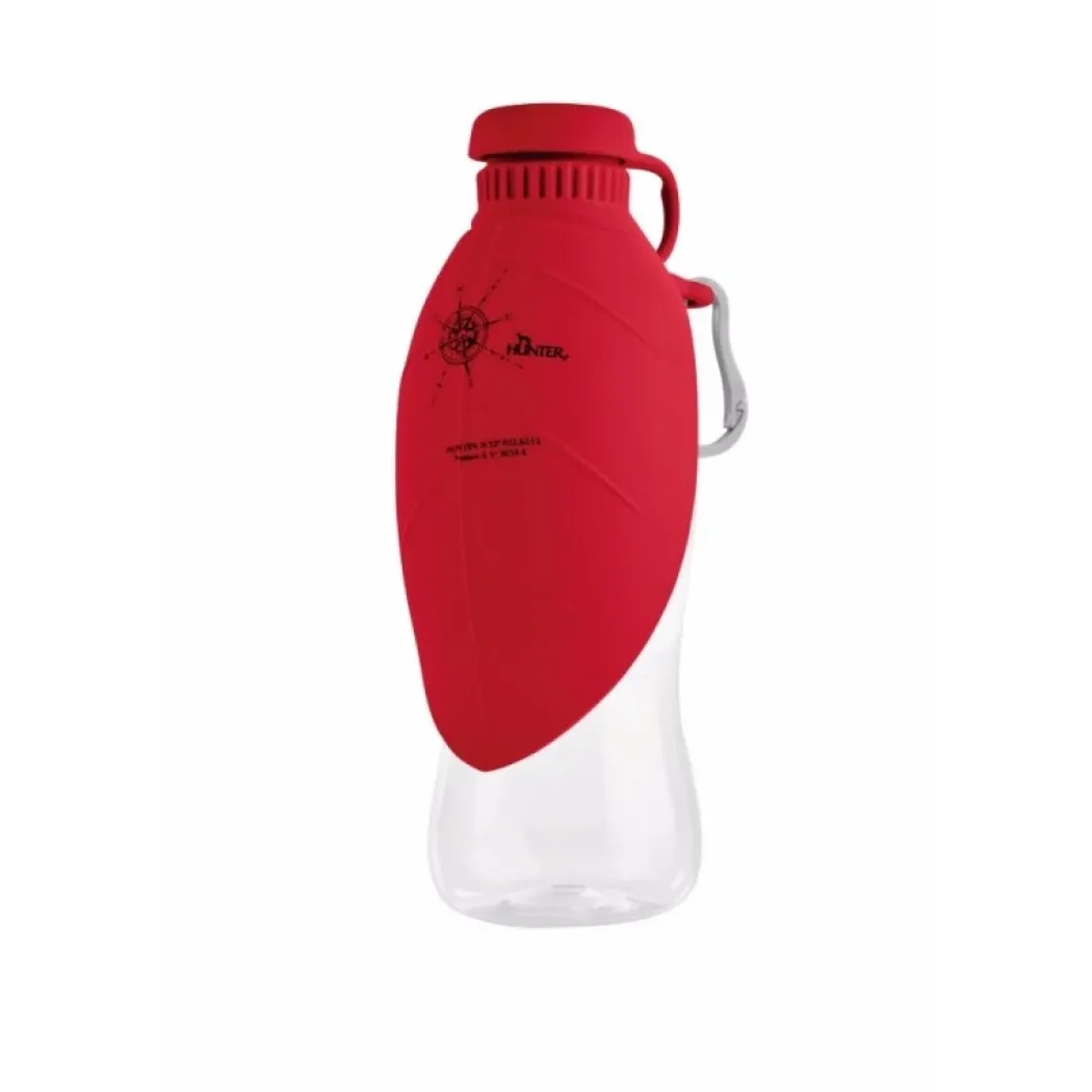 Hunter drikkeflaske med silikoneskål rød 550 ml