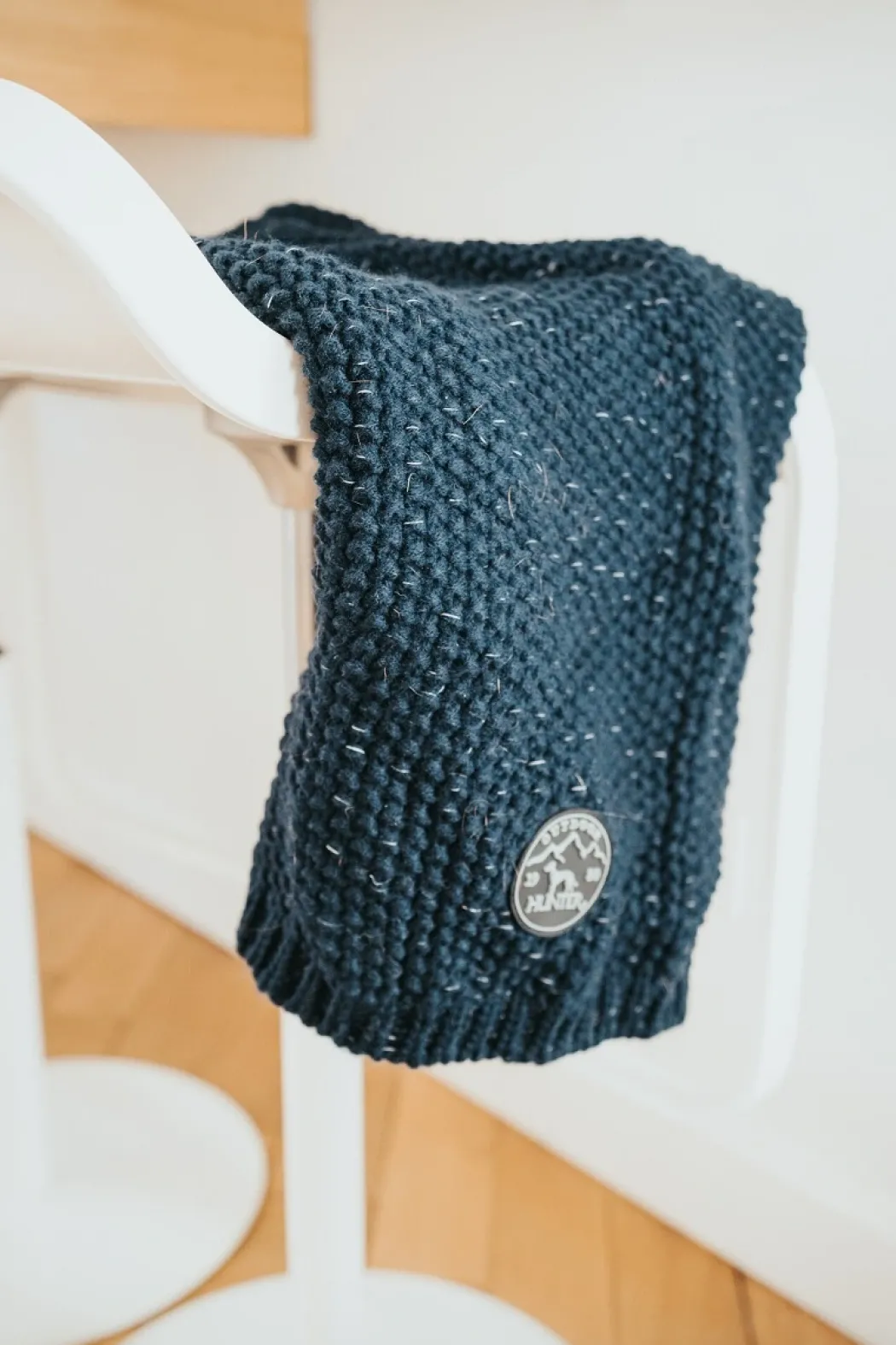 Hunter Finja pullover strik mørkeblå str. 50
