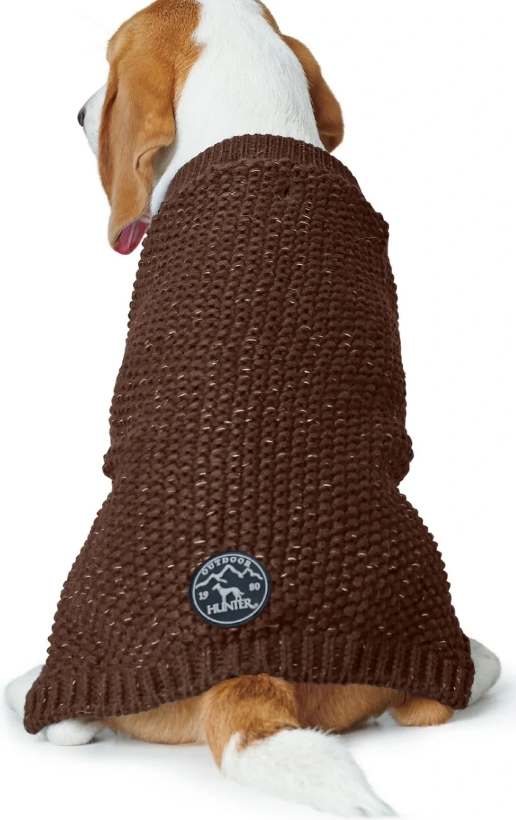 Hunter Finja pullover strik mørkebrun str. 55