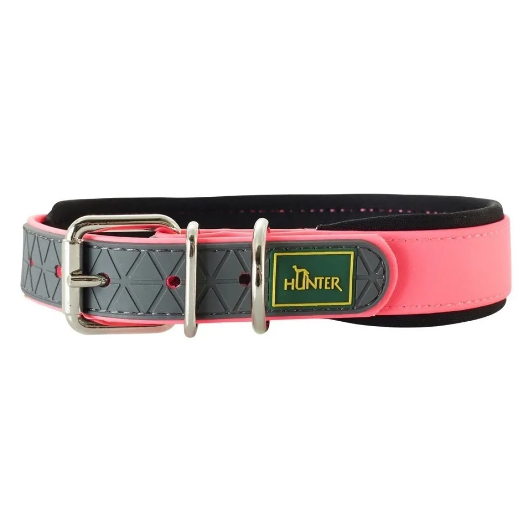 Hunter Halsbånd Convenience 35 NeonPink - 22-30 cm