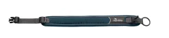 Hunter Halsbånd Divo XL Petrol/Grå - justerbart hundehalsbånd (55-65 cm, B 5,5 cm)