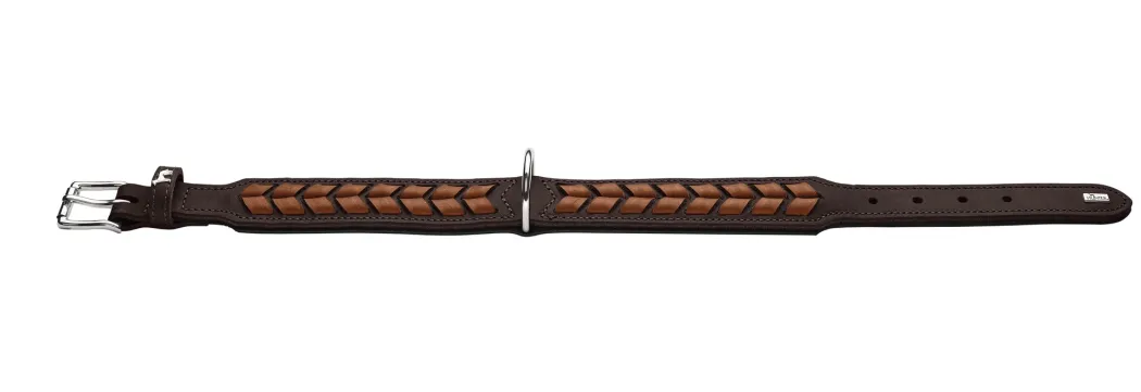 Hunter Halsbånd El Paso L Brun/Sort 65 - 50-56 cm