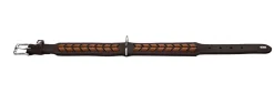 Hunter Halsbånd El Paso M-L Brun/Sort 60 - 46-52 cm