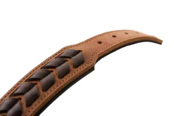 Hunter Halsbånd El Paso S-M 50 Cognac/Sort - 37-43 cm