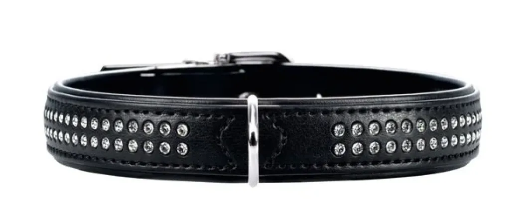 Hunter Halsbånd 35 Modern Art Deluxe Sort - 24-30 cm