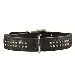 Hunter Halsbånd XL 32-38 cm Diamond Petit Sort