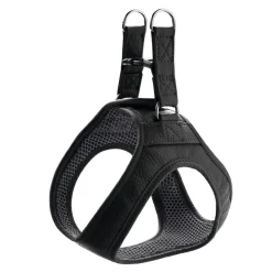 Hunter Hilo læder hundesele sort XXS/XS - hals 30-34 cm