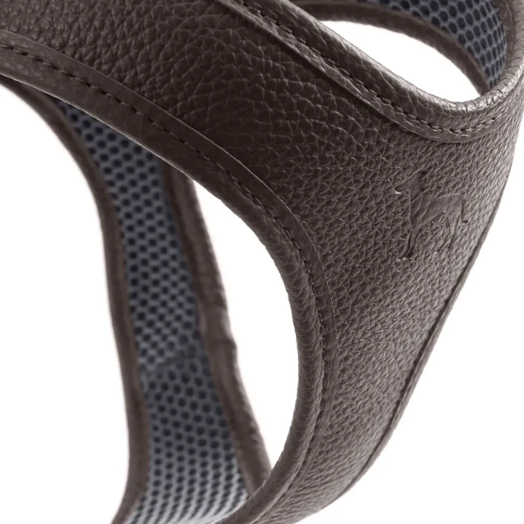 Hunter Hilo læder hundesele XS brun hals 33-37 cm - let og blød pasform